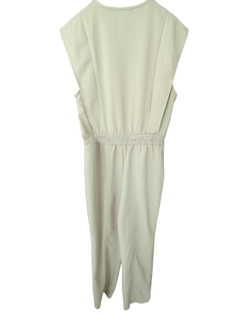 Jacquie The Label Sleeveless Cream-Tone Tailored Jumpsuit - Picture 2 of 5
